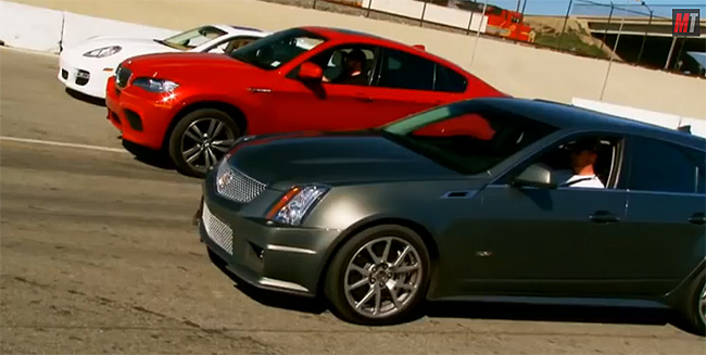 2011 Porsche Panamera Turbo vs 2011 BMW X6 M vs CTS-V