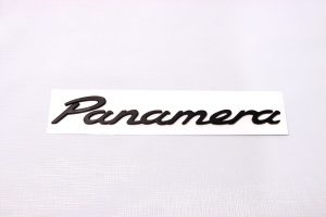 Matte Black Panamera Emblem